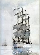 Henry Scott Tuke Four Masted Barque Spain oil painting artist